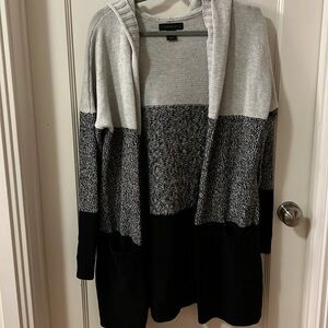 Tahari Color block cardigan